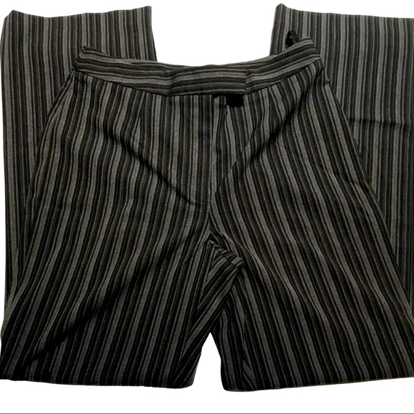Valerie Stevens Gray Pinstripe Pants - Picture 2 of 4